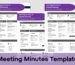 meeting minutes template