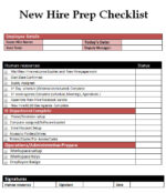 prep checklist